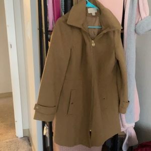 Michael Kors winter coat with detachable hoodie camel L